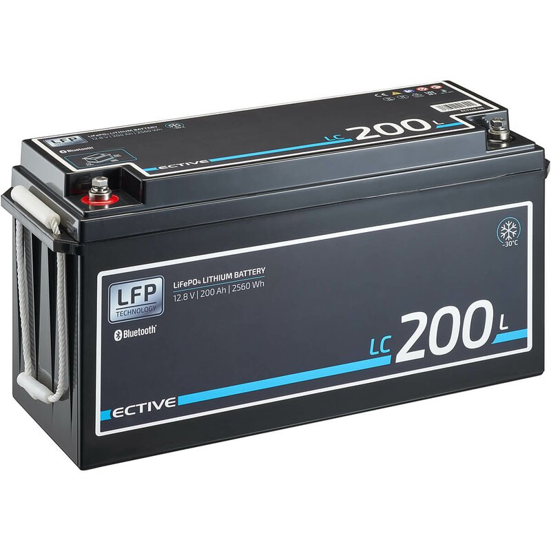 Wintertaugliche LiFePO4 Batterie ECTIVE 200 Ah