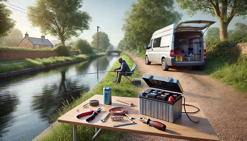 KI generiertes Bild - Camper im der Toskana