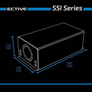 SSI 20 ECTIVE 2000W/12V Sinus-Wechselrichter mit MPPT-Solarladeregler, Ladeger&auml;t und NVS