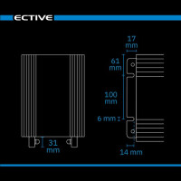 TSI10 PRO | PROFI Wechselrichter 1000W/12V in Werkstatt Ausführung von ective mit NVS & USV