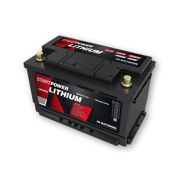 85 Ah Lithium LiFePo4 Starter Batterie Auto & Wohnmobil 12,8V | 85Ah | 1800A(EN)