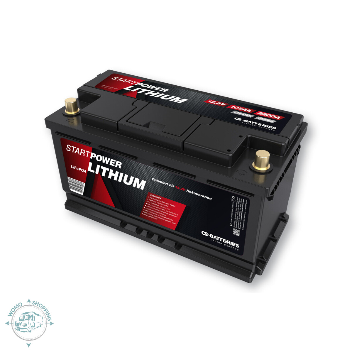 105 Ah Premium LiFePo4 Auto Starter Batterie