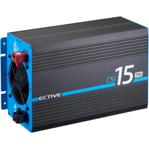 ECTIVE CSI 15 PRO 1500W/12V Sinus-Wechselrichter mit Netzvorrangschaltung und Ladegerät
