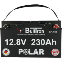 230Ah BullTron® Polar LiFePO4 DIN Untersitz -- 5A aktiver Balancer, Heizung, Smart BMS & Bluetooth App