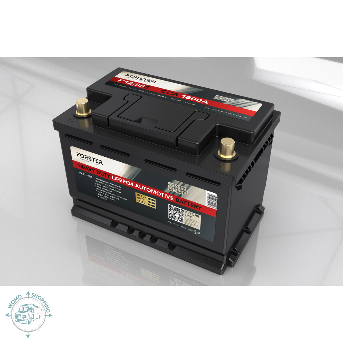 85Ah Premium SHORT LiFePO4 Starter Batterie FORSTER