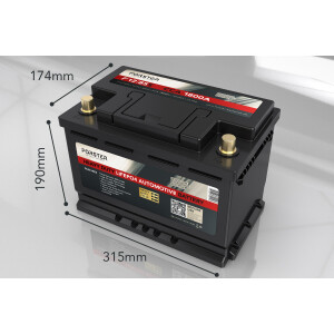 85Ah Premium SHORT LiFePO4 Starter Batterie FORSTER