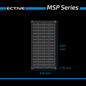 MSP 175s Black Monokristallines Solarmodul 175Wp ECTIVE, 1324 x 676 x 35 mm