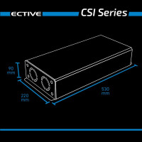CSI 25  ECTIVE bis 2500W // 12V Sinus-Wechselrichter mit Ladegerät, NVS
