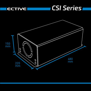 ECTIVE CSI302 Sinus Charger-Inverter 3000W/12V Sinus-Wechselrichter mit Ladeger&auml;t und NVS