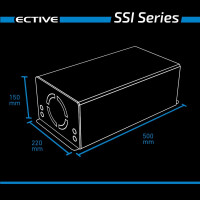 ECTIVE SSI 30 (SSI302) 12V 4in1 Sinus-Inverter 3000W/12V Sinus-Wechselrichter mit MPPT-Solarladeregler, Ladegerät und NVS