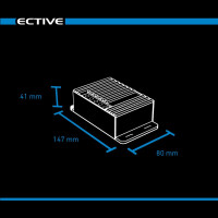DSC 25 MPPT Dual Solar-Laderegler für zwei 12V Batterien 350Wp 50V 25A ECTIVE