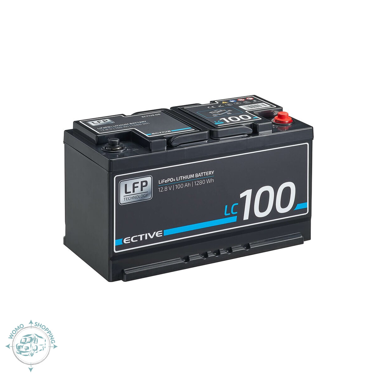 100 Ah ective LC 100  DIN-Untersitz LiFePO4 Lithium...