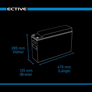 200AH SLIM-LiFePO4 ECTIVE, 250 A Dauerstrom für Wechselrichter bis 3200 Watt!!!