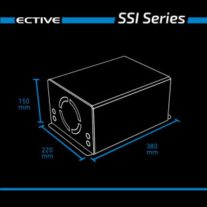 SSI 10 4in1 ECTIVE 1000W/12V Sinus-Wechselrichter mit MPPT-Solarladeregler, Ladegerät und NVS
