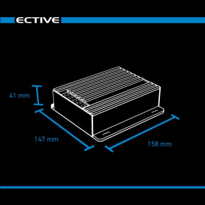 ECTIVE DSC 35 MPPT Dual Solar-Laderegler für zwei 12V Batterien 500Wp