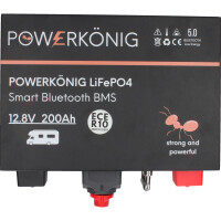 Powerkönig 200 Ah Untersitz LifePO4 mit Bluetooth, 10.000 Zyklen