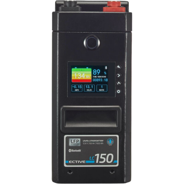 150AH SLIM-LiFePO4 ECTIVE mit Bluetooth, 250 A Dauerstrom für Wechselrichter bis 3200 Watt und 6000 Zyklen