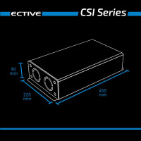 CSI 15 ECTIVE 1500W/12V Sinus-Wechselrichter mit Ladegerät und NVS