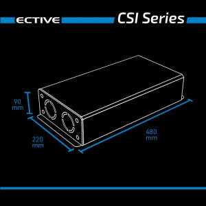 CSI 20 ECTIVE 2000W/12V Sinus-Wechselrichter mit Ladegerät und NVS