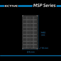 MSP 190 Black Monokristallines Solarmodul 190Wp, ECTIVE, 1482 x 676 x 35 mm